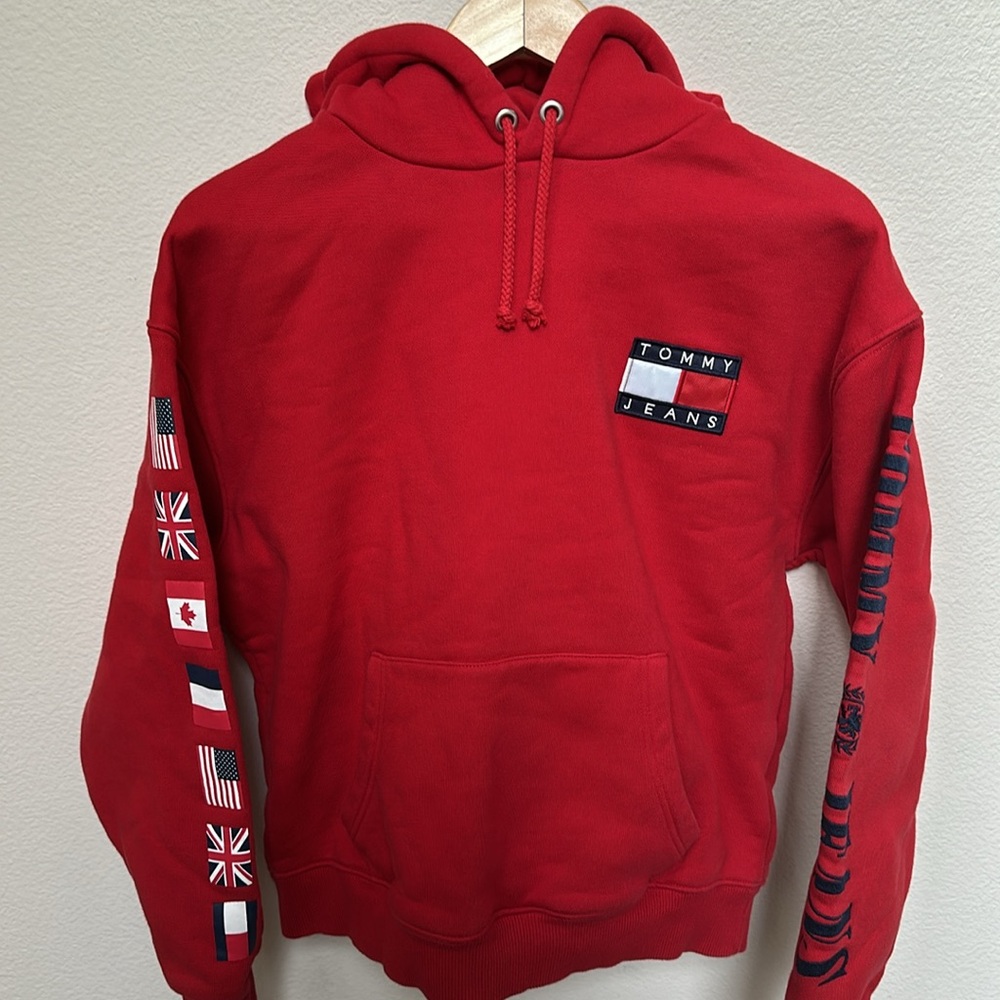 Red Tommy Hilfiger Hoodie